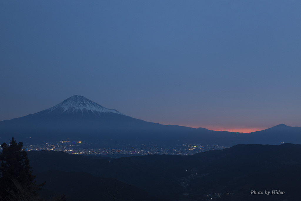 浜石岳より夜明けの富士山
