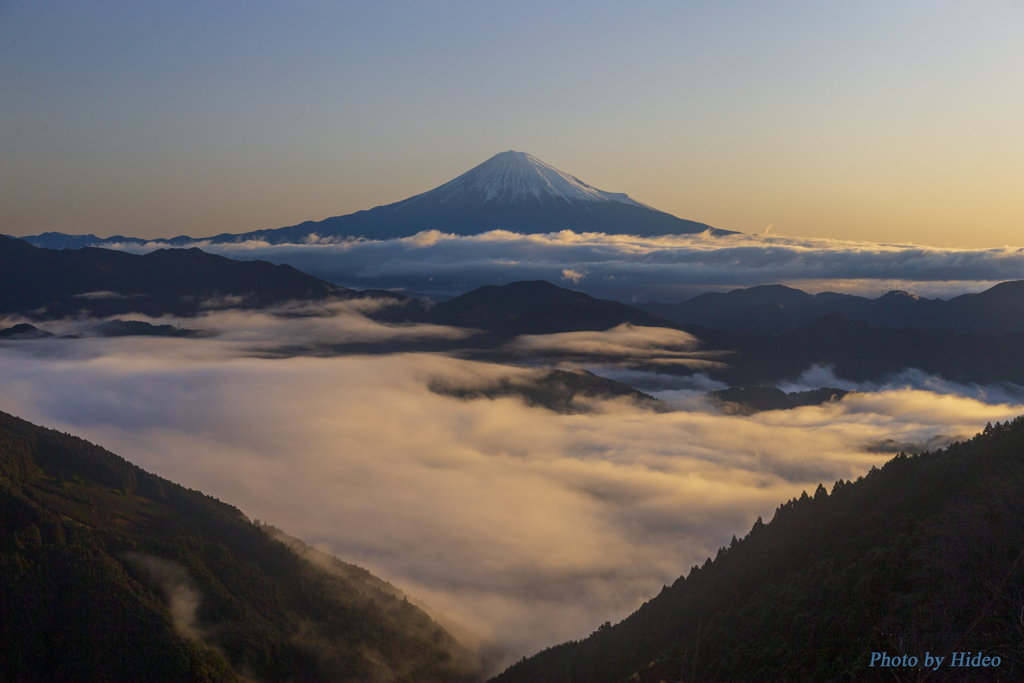 雲海と富士2