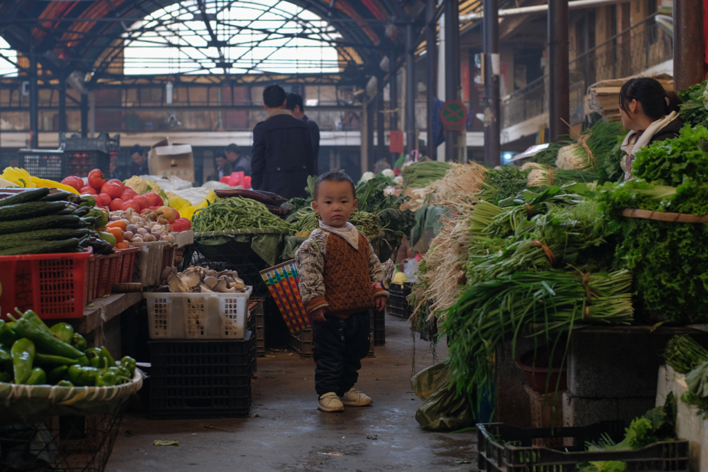 市場の子供