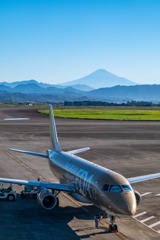 飛行機と富士山（１）