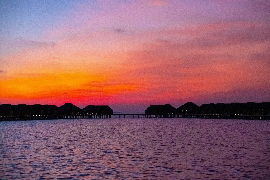 モルディブの夕焼け（３）