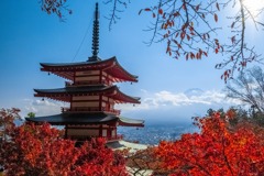 秋の忠霊塔（１）