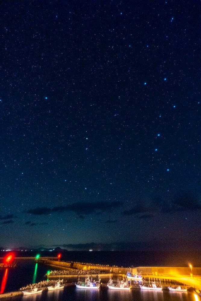 下風呂温泉の星空