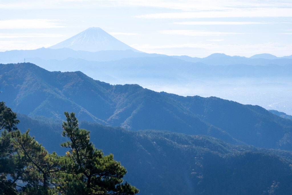 昇仙峡ロープウェイからの富士山（３）