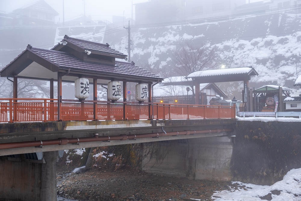 渋温泉の冬（２）