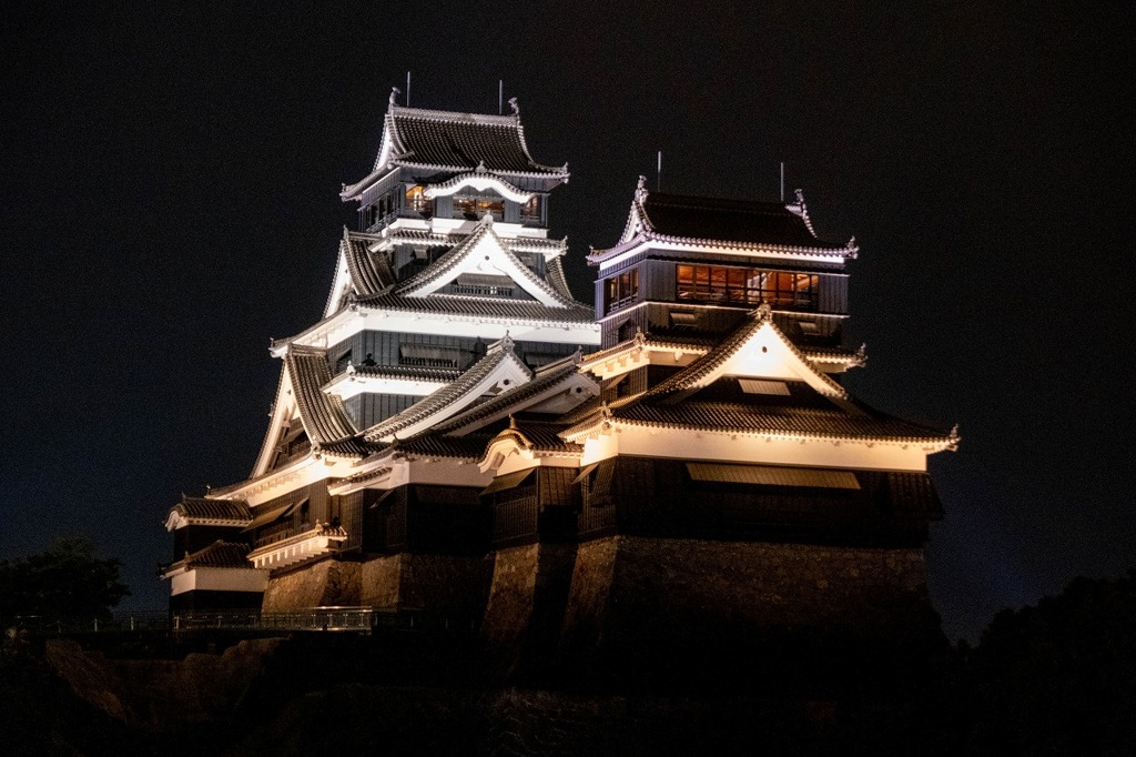 夜の熊本城