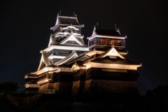 夜の熊本城