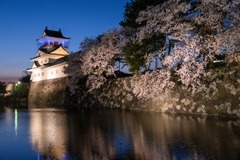 松川城の夜景（１）