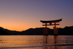 宮島の夕暮れ（４）