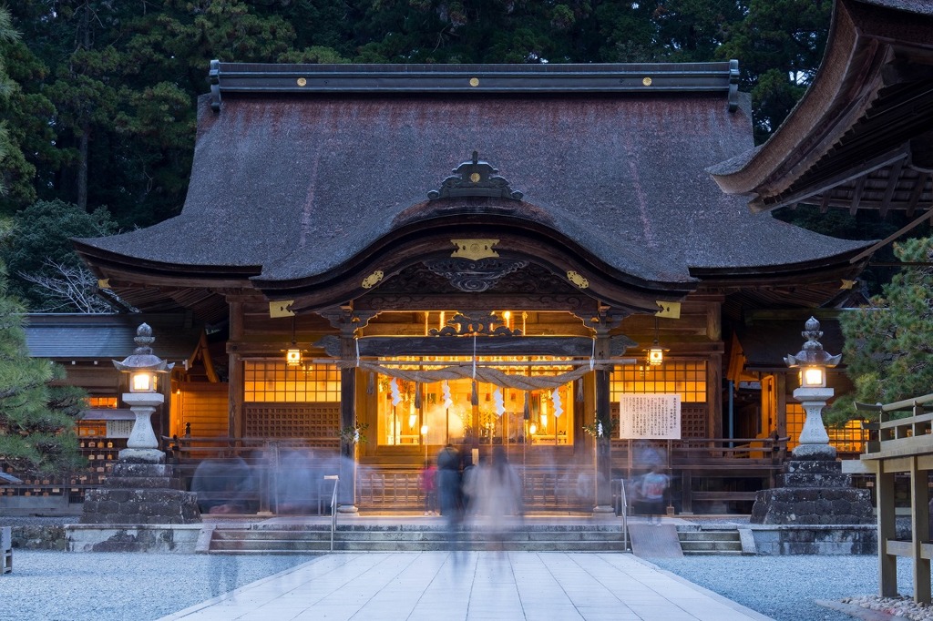 小國神社の夜景（１）