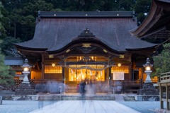 小國神社の夜景(1) 小國神社の夜景(1)