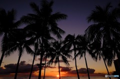 ハワイの夕日１