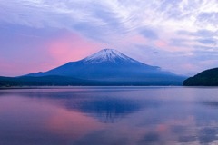 夕暮れの富士