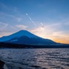 山中湖の日没
