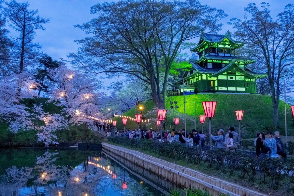 夕暮れの高田城（４）