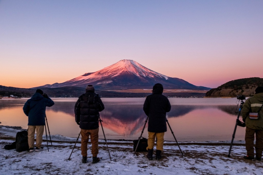 山中湖の夜明け（２）