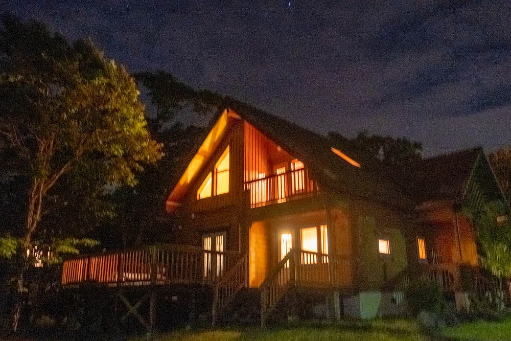 山中湖の夕暮れ
