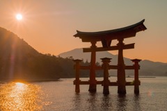 宮島の夕暮れ（２）