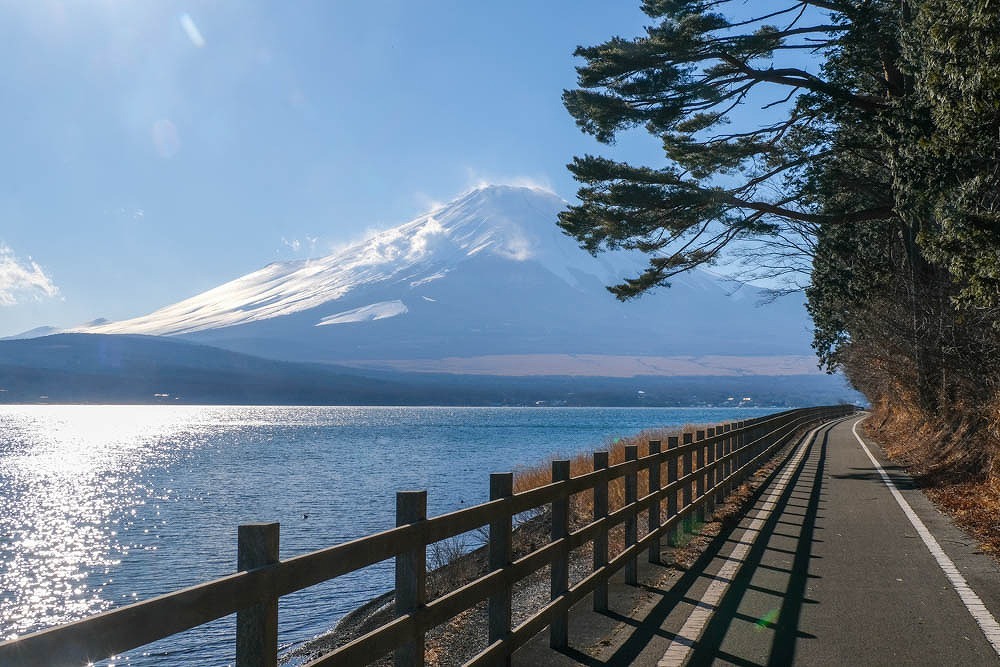 晴天の山中湖