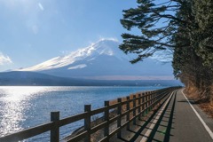 晴天の山中湖