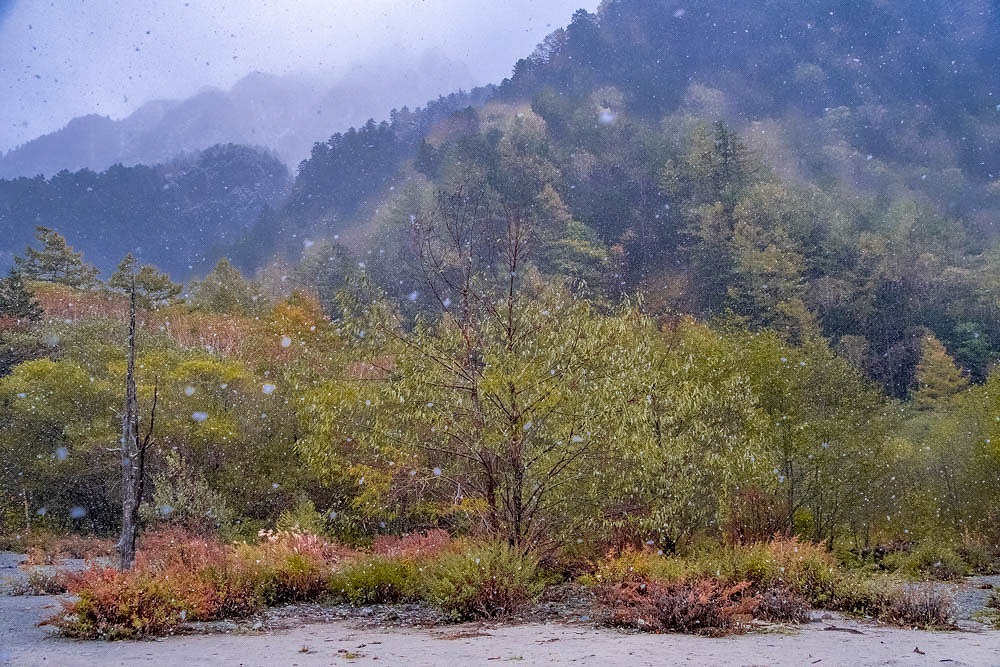 雪の上高地（５）