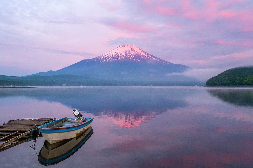 山中湖の夜明け（３）