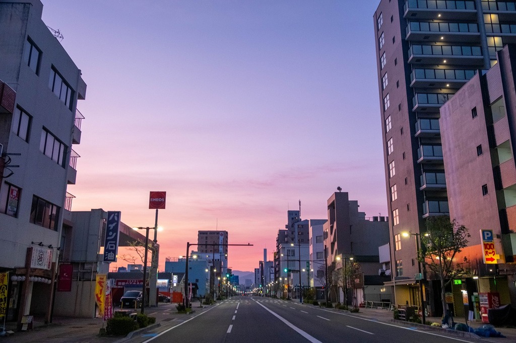 久留米の夜明け