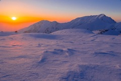 立山の夕日（２）