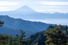 昇仙峡ロープウェイからの富士山（１）