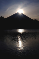 竜神池の日の出
