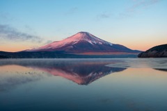 山中湖の夜明け（１）