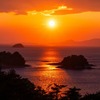熊本の夕日