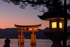 宮島の夕暮れ（６）
