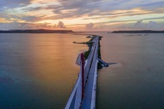 海中道路の夜明け（５）