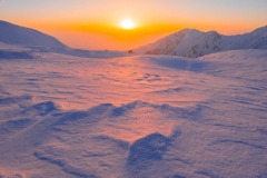 立山の夕日（１）