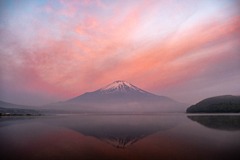朝焼けの富士（２）