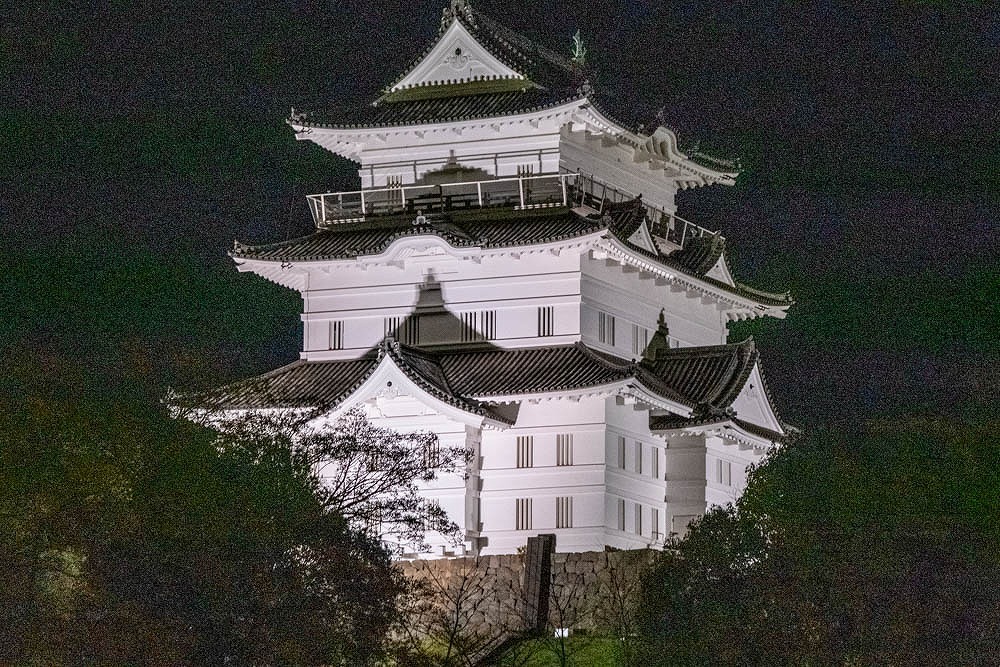 夜の小田原城