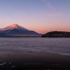 満月と朝日（１）