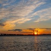 新春、弁天島の夕焼け（１）