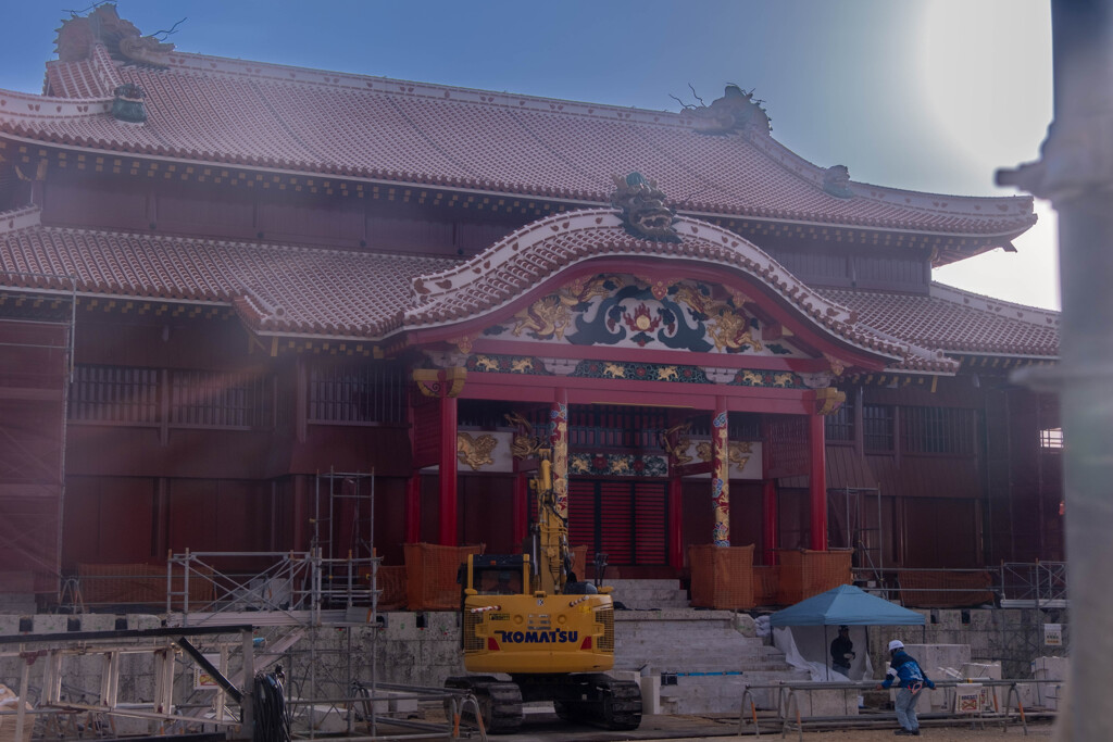 完成間近の首里城（５）