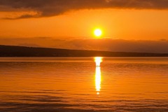 山中湖の夕日（２）