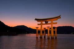 宮島の夕暮れ（７）