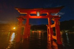夜の厳島神社（１）