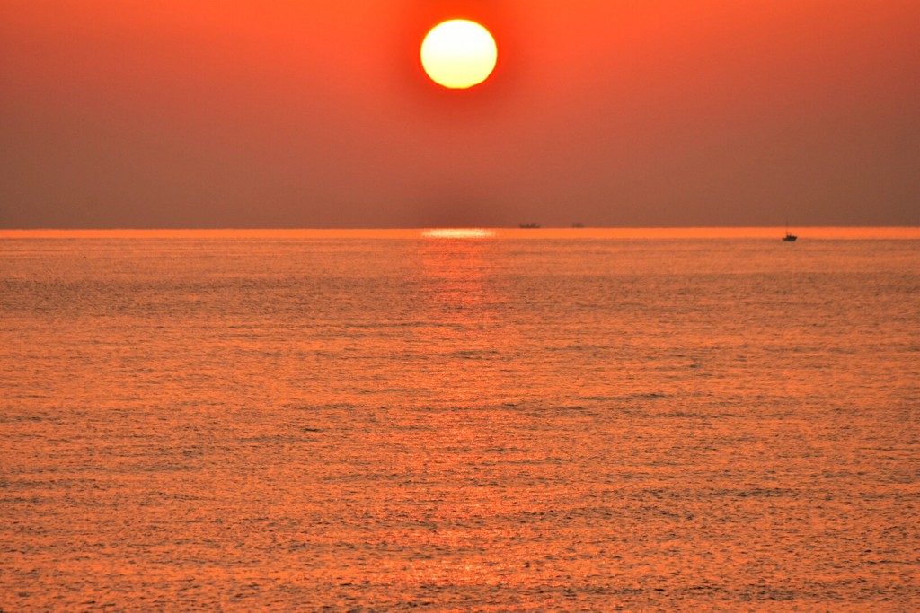 今日の夕陽