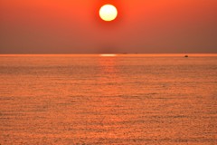 今日の夕陽