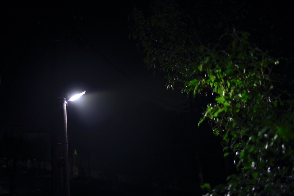 雨の夜は。