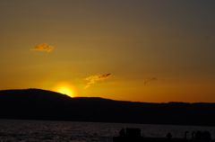 ある日の明るいsunset