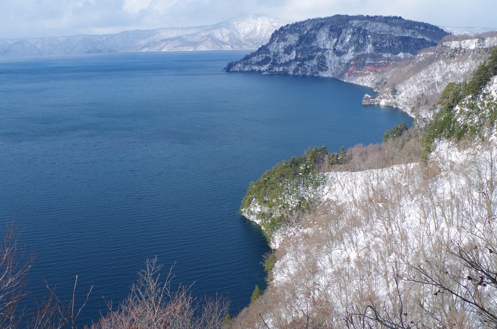 冬の十和田湖