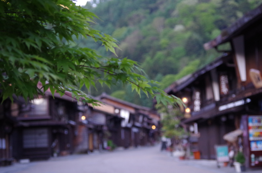 朝の宿場町