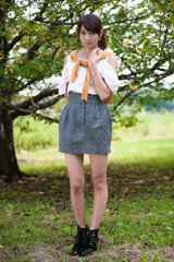 ポートレート　秋の気配　黄葉のはじまり・・・